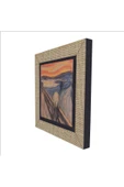 Çığlık (Edvard Munch, 1893) Baskılı MDF Magnet 7X7 thumbnail 5