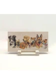 Sevimli Köpekler Baskılı Taş Masaüstlük 10X20 thumbnail 1