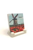 Hollanda Görseli Baskılı Taş Masaüstlük 10X10 thumbnail 2