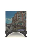 Amsterdam Görseli Baskılı MDF Masaüstlük 10X10 thumbnail 2