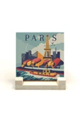 Paris Baskılı Taş Masaüstlük 10X10 thumbnail 1