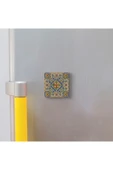 İtalyan Deseni Baskılı Taş Magnet 5X5 thumbnail 3