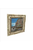 Amsterdam Görseli Baskılı Taş Tablo 25X25 thumbnail 1