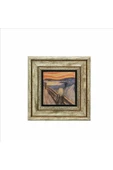 Çığlık (Edvard Munch, 1893) Baskılı Taş Tablo 20x20 thumbnail 2
