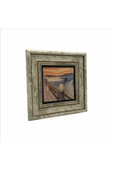Çığlık (Edvard Munch, 1893) Baskılı Taş Tablo 20x20 thumbnail 4