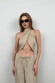 Çapraz Bağlamalı Keten Crop thumbnail 2