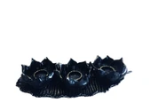 SİYAH RENK kırılmaz polyester,3 lü mumluk biblo thumbnail 2