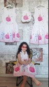 Pampal princess askılı elbise pembe thumbnail 2