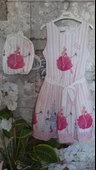Pampal princess askılı elbise pembe thumbnail 6