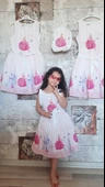 Pampal princess askılı elbise pembe thumbnail 4