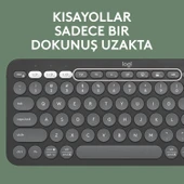 Logitech Pebble Keys 2 K380S Siyah TKL Q Kablosuz Klavye thumbnail 1