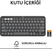 Logitech Pebble Keys 2 K380S Siyah TKL Q Kablosuz Klavye thumbnail 2