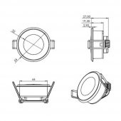 Davlumbaz LED Lambası - 54 mm thumbnail 5