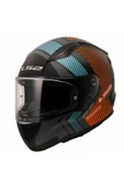 LS2 Rapid 2 Extra Gri Turuncu Full Face Motor Kaskı thumbnail 1