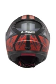 LS2 Rapid Xtreet Siyah Kırmızı Full Face Motor Kaskı thumbnail 4