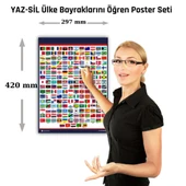 Laminasyonlu Türk Bayrak Seti (4 Poster) thumbnail 2