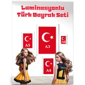 Laminasyonlu Türk Bayrak Seti (4 Poster) thumbnail 1