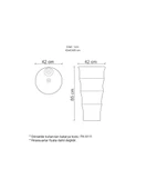 LENA MONOBLOK LAVABO E-H501 (BEYAZ) thumbnail 2