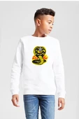 Cobra Kai Logo Beyaz Çocuk 2ip Sweatshirt thumbnail 1