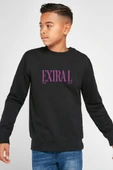 Jennie ExtraL Siyah Çocuk 2ip Sweatshirt thumbnail 1