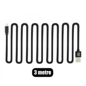 Nettech NT-DC02 İp Örgü 300 Cm Micro Şarj ve Data Kablosu (Siyah) thumbnail 2