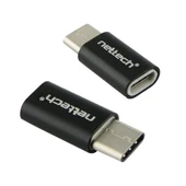 Nettech Micro USB To Type-C Dönüştürücü (Siyah) thumbnail 2