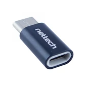 Nettech Micro USB To Type-C Dönüştürücü (Siyah) thumbnail 1