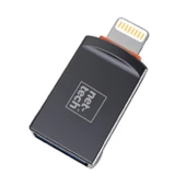 Nettech NT-OT05 USB To Lightning Dönüştürücü (Siyah) thumbnail 1
