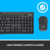 Logitech Mk295 Kablosuz Sessiz Siyah Klavye Mouse Seti 920-009804 thumbnail 8