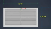 Kapı Altı Menfez Kapak 22X8,5   1 çift (2 adet) thumbnail 5