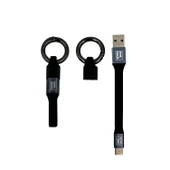 Nettech NT-DC21 3A Plastik 20 Cm Type-C Şarj ve Data Kablosu thumbnail 1