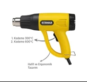 RTRMAX RTM303A Sıcak Hava Tabancası 2000 W thumbnail 3