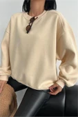 Dipmoda kadın bisiklet yaka 3 iplik sweat DPGTS024 thumbnail 2
