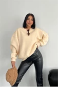 Dipmoda kadın bisiklet yaka 3 iplik sweat DPGTS024 thumbnail 1