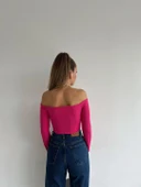 Ön Büzgü Fitilli Madonna Bluz (Small) thumbnail 6
