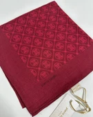 Elegans Monogram Eşarp - 1090750 -941 Bordo thumbnail 2