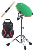 Maxword DD-239GR Pro Bateri Davul Çalışma Pedi Seti Drum Practice Pad Full Set thumbnail 1