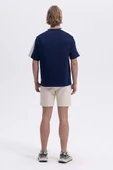 ELLESSE Erkek Lacivert Tişört EM364 thumbnail 3