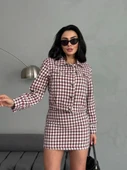 Ekose Tüvit Ceket & Etek Takım thumbnail 4