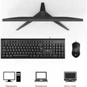 Lecoo Cm101 Siyah Kablolu Mouse & Klavye Set thumbnail 4