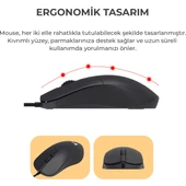 Lecoo Cm101 Siyah Kablolu Mouse & Klavye Set thumbnail 3