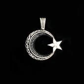 925 Ayar Gümüş Ayyıldız Kolye Ucu thumbnail 2