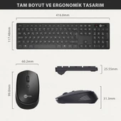 Lecoo Km2001 Klavye & Mouse Kablosuz Set Siyah thumbnail 5