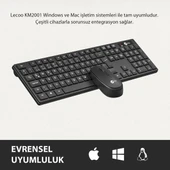 Lecoo Km2001 Klavye & Mouse Kablosuz Set Siyah thumbnail 6