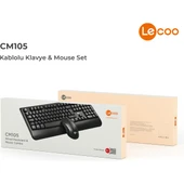 Lecoo Cm105 Siyah Kablolu Mouse & Klavye Set thumbnail 8