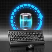 Lecoo Kw202 Kablosuz Klavye & Mouse Set Siyah thumbnail 5