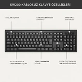 Lecoo Kw200 Kablosuz Klavye & Mouse Set Siyah thumbnail 7
