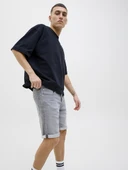 JACK JONES Erkek Grey Denim Şort 12269502 thumbnail 4