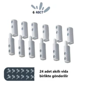 Sineklik Menteşesi, Beyaz 6 Adet thumbnail 3