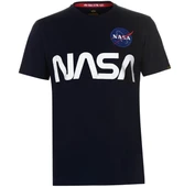 Nasa Baskılı Siyah Erkek Tisört thumbnail 5
